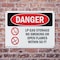 Signmission LP Gas Storage No Smoking Open Flames 50 Ft Danger Sign, Plastic, 10in W x 7in L, 2PK OS-2PACK-DS-P-710-L-1444 - alternate 5